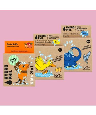 Hydrophil Shampoo & Shower 2in1 apple 60 g - Buy Online on GoSupps.com