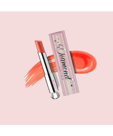 Nuest Diamond Shine Metallic Sparkle Lip Color - High Pigment Full Coverage in Orange Blossom | Vegan & Cruelty Free - Buy Online on GoSupps.com
