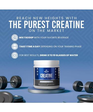 Micronized Creatine Monohydrate Powder 150g | Vegan Pure Creatine for Women & Men | No Fillers | Unflavored | 5000mg/5g Per Serving | 30 Servings - Buy Online on GoSupps.com