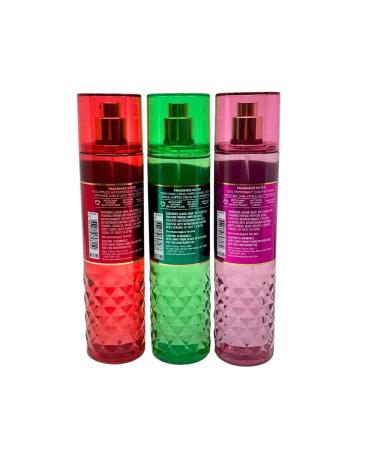 Buy Bath & Body Works Fine Fragrance Mist Gift Set - Winter Candy Apple Vanilla Bean Noel Twisted Peppermint - 8oz Holiday Edition with Blue Bow - International Shipping Available - Buy Online on GoSupps.com
