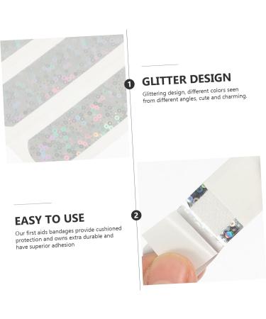 Healeved 100 Pcs Kids Cartoon Glitter Adhesive Bandages - Fun & Colorful Household Travel Tape - Buy Online on GoSupps.com