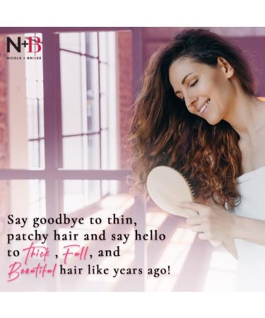 N+B Hair Growth Serum 2oz - Promotes Thicker, Fuller & Healthier Hair with Biotin | Natural-Based Formula to Prevent Hair Loss & Thinning in Women | All Hair Types - Buy Online on GoSupps.com
