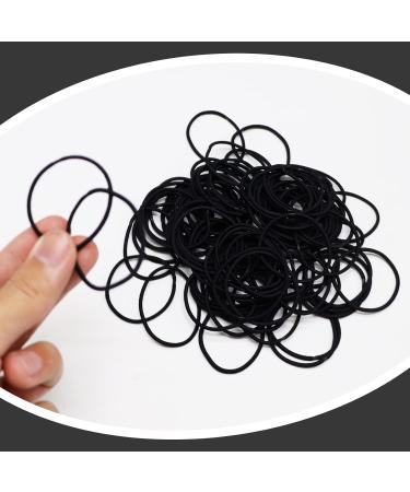 100pcs Black Elastic Hair Bands Small Elastic Hair Bobbles For Women 2mm Thin Hair Tie for Kids Soft Hair Bands withou Metal Elastic Ponytail Holder Gentle Elastics Hair Ties - Buy Online on GoSupps.com