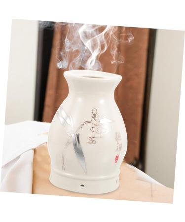 Healvian 3-in-1 Personal Hygiene Tool | Dishwasher Safe Pot Utensils | Massage & Moxibustion Accessories for Whole Body Care | Ceramic & Metal Scratching Vessel Burner - Buy Online on GoSupps.com