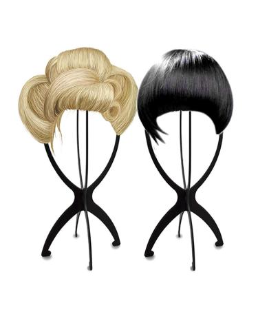 Sasairy 5 Pieces Movable Wig Stand Holder - Black Wig Holder for Easy Storage & Display | International Shipping Available - Buy Online on GoSupps.com