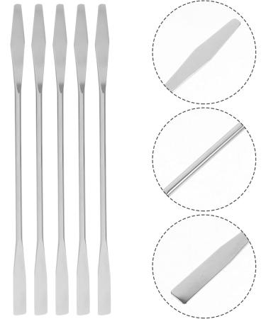 FRCOLOR 5pcs Stainless Steel Makeup Spatula Set - Toning Sticks & Mixing Tools for Cosmetics & Skincare - Double Head Design - International Shipping - Buy Online on GoSupps.com
