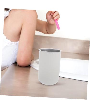 Buy Homsfou Stainless Steel Toothbrush Organizer Cup for Kids - Stylish Bathroom Toothbrush Holder - White 12x8cm - Buy Online on GoSupps.com