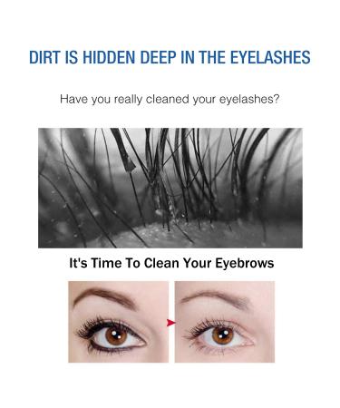 Eyelash Cleaner Foam - Gentle Makeup Remover & Shampoo with Brush | 50ml International Shipping - Buy Online on GoSupps.com