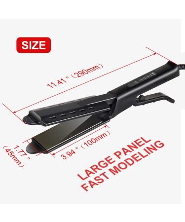 Professional Hair Straightener & Curler - Ceramic Tourmaline Ionic Flat Iron with Adjustable Temperatures | Frizz-Free Styling Tool for All Hair Types - Buy Online on GoSupps.com