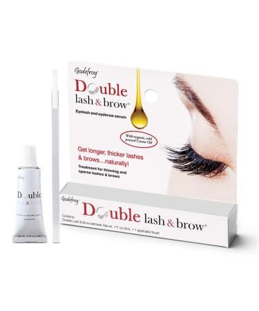 Godefroy Double Lash & Brow Eyelash and Eyebrow Serum 0.1 fl oz (3 ml)