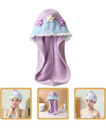 Buy Baluue Absorbent Hair Drying Hat for Women - Cute Flower Design Quick Drying Cap - Fast International Shipping - Buy Online on GoSupps.com