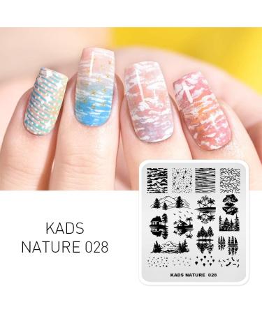 Alexnailart Nature Theme Nail Image Stamp Stencil #2 - Perfect Manicure Printing Tool for Stunning Nail Designs - Buy Online on GoSupps.com