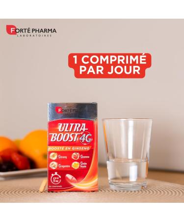 Fort Pharma - Ultra Boost 4G | Booster d'Energie - Anti-Fatigue | Giseng - Guarana - Gel e Royale - Gingembre | Compl ment Alimentaire base de Caf ine et Ac rola | 30 comprim s Ultra Boost 4G Comprim s 30 comprim s - Buy Online on GoSupps.com