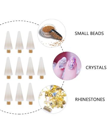 Lurrose 12th Point Drilling Pen - Diamond Pencil Head for Nail Art Jewelry & Manicure - Wax Picker Tip Replacement for Road Stones - Buy Online on GoSupps.com