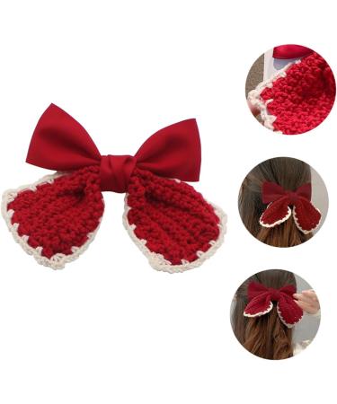 minkissy 1pc Hairpin Xmas Bowknot Hair Clips Cute Bow Hair Clips Women Hair Clips Girl Bow Hair Clips Xmas Bow Hair Clips Bows Hair Clip Red Bow Hair Clip Big Bow Headgear Child Fabric - Buy Online on GoSupps.com