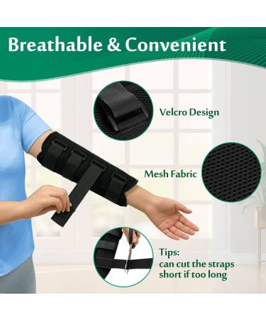 Elbow Splint for Tendonitis & Cubital Tunnel - Arm Support Brace for Pain Relief and Arthritis - Medium Size - Buy Online on GoSupps.com
