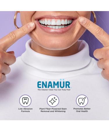 ENAMUR Premium Advanced Oral Care Plaque & Stain Removal Toothpaste - Plant Fiber Technology Removes 7X More Plaque Than Leading Brands Whitens and Protects Enamel 5.2 oz - Buy Online on GoSupps.com