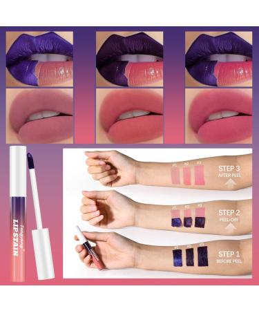Fengyang Peel Off Lip Liner Stain Waterproof Lip Liner Peel Off Matte Lip Gloss Long Lasting Peel Off Matte Lip Gloss Peel Off Lipstick Makeup for Women - Buy Online on GoSupps.com