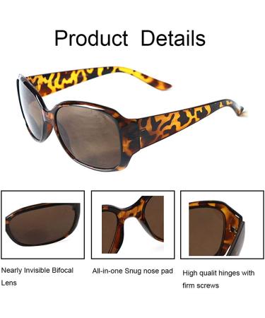 Hyyiyun Bifocal Sunglasses for Women 3 Pairs - UV Protection Reader Glasses (1.5x) - Purple & Black, Yellow & Black, Black - Buy Online on GoSupps.com