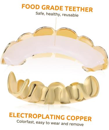 Stobok Hip-Hop Gold Trousers & Grill Cosplay Jewelry | Trendy European & American Accessories for Ultimate Style - Buy Online on GoSupps.com