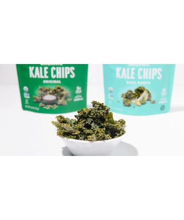 Rhythm Superfoods Kale Chips Variety Pack - Original, Zesty Nacho, Kool Ranch, Mango Habanero - 2.0 Oz (Pack of 4) - Organic, Non-GMO, Vegan, Gluten-Free Superfood Snacks - Buy Online on GoSupps.com