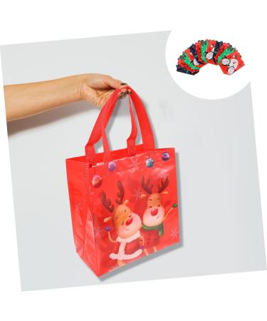 LALAFINA 12pcs Christmas Non-woven Candy Wrapping Bag Christmas Bags Candy Pouch Lamination Storage Bag - Buy Online on GoSupps.com