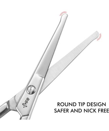 Spire 9CM Premium Baby Nail Scissors Nose Hair Scissors Safety Blades with Rounded Tip for Trimming Small Details Facial Hair Ear Hair Eyebrow - Buy Online on GoSupps.com