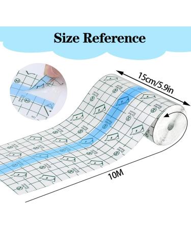 Waterproof Transparent Bandage 15cm x 10m | Anti-Allergic Shower Plaster | International Shipping - Buy Online on GoSupps.com