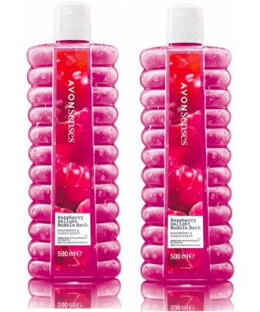 Avon Bubble Bath | Senses Raspberry Delight Bubble Bath - 500ml - Pack of 2 - Buy Online on GoSupps.com
