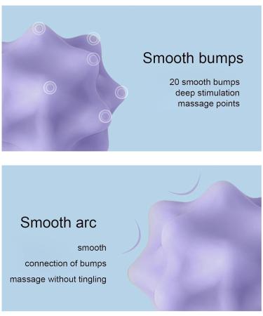 Foot Massage Balls - Spiky Roller for Myofascial Release & Mobility | Deep Tissue Massager in Violet - Buy Online on GoSupps.com