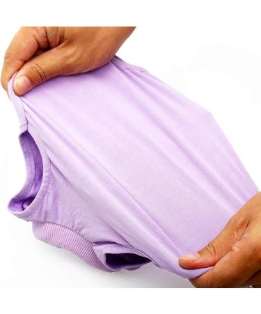 Lianzimau Katzenbody for Post-Op Cats | Anti-Licking Soft Indoor Clothing | E-Neck Band Alternative for Cats & Dogs | Size S - Purple - Buy Online on GoSupps.com