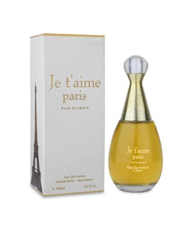 Je t'aime Paris Women's cologne 3.4 Fl. Oz. Eau de Parfum Spray