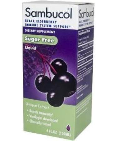 Sambucol Black Elderberry Syrup Sugar-Free 4 oz - Immune Support & Natural Remedy - International Shipping Available - Buy Online on GoSupps.com