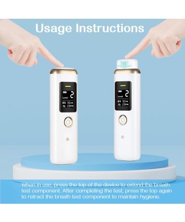 Oral Odor Freshening Detector Personal Bad Smell Checker Portable Oral Odor Freshening Rate Detector for Oral Health Real - Time Odor Checking 32 - bit CPU for Accurate Monitoring - White - Buy Online on GoSupps.com