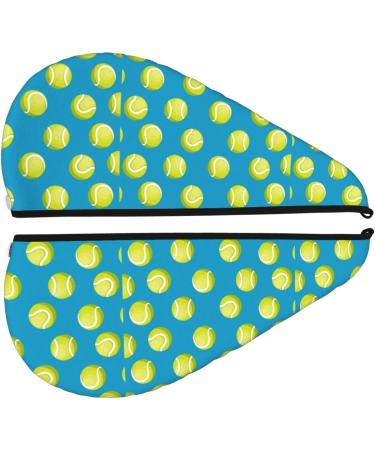 Hair Towel Wrap - Quick Drying Turban with Button | Tennis Ball Design | Perfect for Easy Hair Drying - Buy Online on GoSupps.com