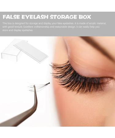 Toyvian tui Cils en Acrylique Transparent Blanc Bo te de Rangement pour Faux Cils Organisateur de Cosm tiques Compact Protection Anti-Poussi re Maquillage et Voyage - Buy Online on GoSupps.com