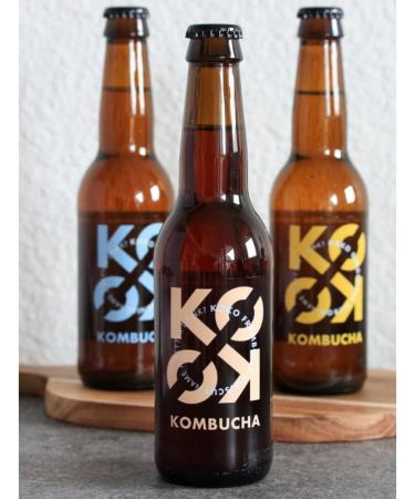 KOKO Kombucha - 12 bouteilles de 33cl (Framboise-Hibiscus) - Buy Online on GoSupps.com