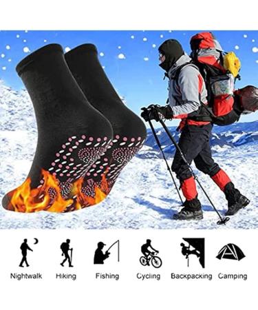 AGSTA Tourmaline Magnetic Slimming Health Socks - 6 Pairs | Unisex Self-Heating Hyperthermia Socks | Red - Buy Online on GoSupps.com