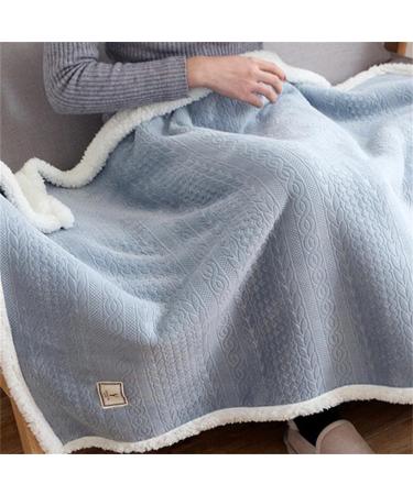Warm Shoulder Shawl Cape Spring and Autumn Warm Soft Flannel Blanket Wearable Shawl Cape Napping Shawl Blanket for Women Blue 85*120cm - Buy Online on GoSupps.com