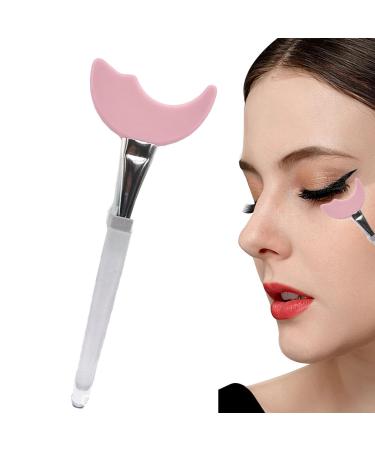 Eye Makeup Auxiliary Artifact - Lash Guard Makeup Tool Makeup Tools For Eyes | Reusable Eye Template Eyelash Tools Eyebrow Stencils Makeup Tools Reusable Silicone For Beginners 6.18x2.24x0.39in pink