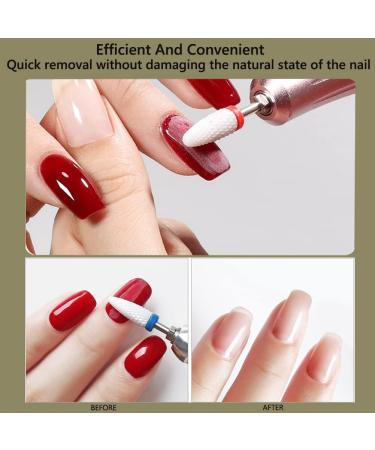 YHTSPORT 8Pcs Ceramic Nail Drill Bits - Nail Removal for Acrylic & Gel Nails - Cuticle Scissors & Curved Nail Bits for Electric Nail Files - Buy Online on GoSupps.com