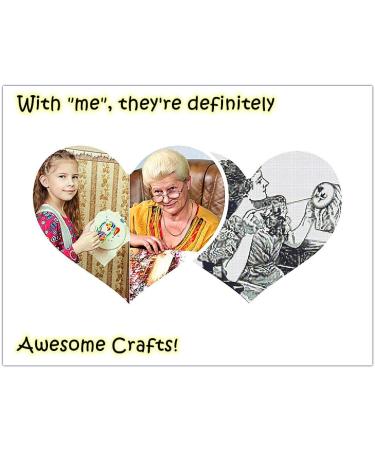 Elephant Cross Stitch Kit - Easy Patterns, Embroidery Supplies, Christmas Gifts - Elephant Messenger Flowers Animals - Awesocrafts - Buy Online on GoSupps.com