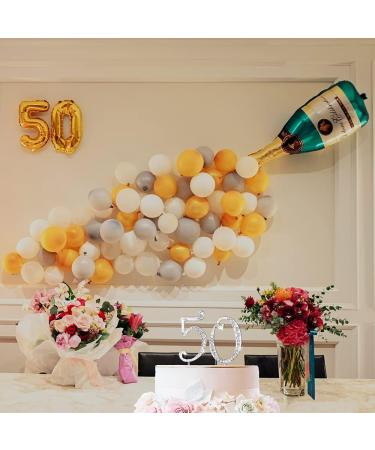 Happy Birthday Cake Topper - Silver Rhinestone Decoration for Stunning Cake Designs | International Shipping Available - Buy Online on GoSupps.com