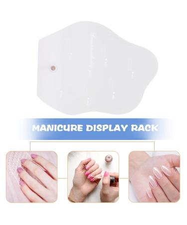 Premium Nail Art Display Stand | White Acrylic Polish Holder - Perfect for Gel Manicure Showcase (15x11.2cm - Buy Online on GoSupps.com