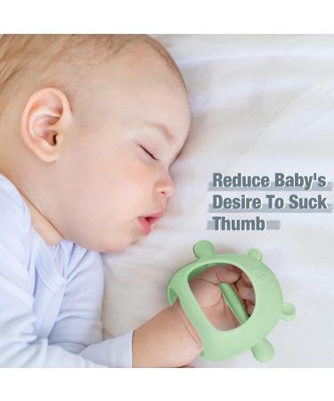 Treela 6 Pcs Baby Teething Toys - Silicone Teether Mitten for Babies 0-6 Months - Anti-Drop Chew Toys - Cute Color - Newborn Breastfeeding Needs - Buy Online on GoSupps.com