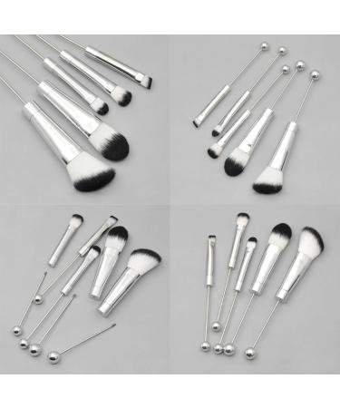 Beaded Cosmetic Brush Metal Handle Makeup Brush Perfect For Contouring Defining Blending Concealer Brush - Buy Online on GoSupps.com