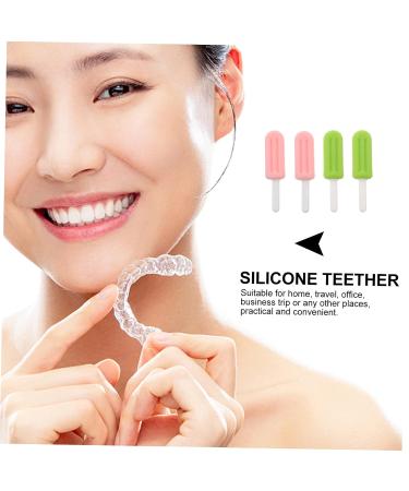 DOITOOL 16 Pcs Ice Cream Chew Stick Mouthguard with Grip Handles - Jaw Training Teether Chewies for Teeth Guard Fixing Stick - Snack Assorted Color - Buy Online on GoSupps.com