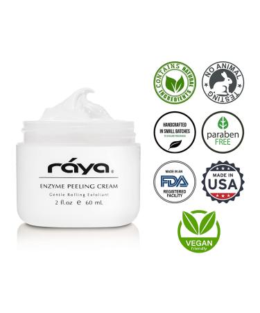 RAYA Enzyme Peeling Facial Cream - Gentle Exfoliating Treatment for Sensitive Skin | Cleanses & Improves Complexion - Shop Internationally - Buy Online on GoSupps.com
