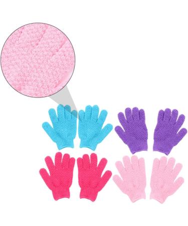 Healeved Mens Body Wash 8pcs Bath Scrub Gloves - Polyester Exfoliating Grooming Glove Set - Buy Online on GoSupps.com