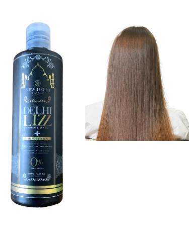 Delhi Lizz Indian Straightening 120ml, Formalin Free Brazilian Hair Treatment For Smooth, Silky and Shiny Hair, Professional In